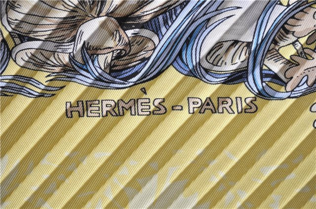 Authentic HERMES Pleats Scarf 