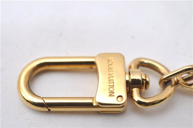 Authentic Louis Vuitton Charm Key Chain Anokre Gold M62694 LV 2172D