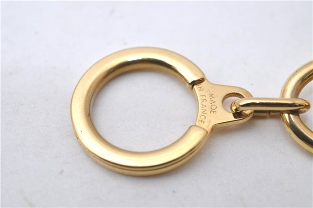 Authentic Louis Vuitton Charm Key Chain Anokre Gold M62694 LV 2172D