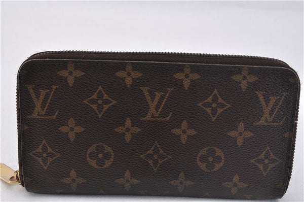 Authentic Louis Vuitton Monogram Zippy Long Wallet Purse M60017 LV 2172F