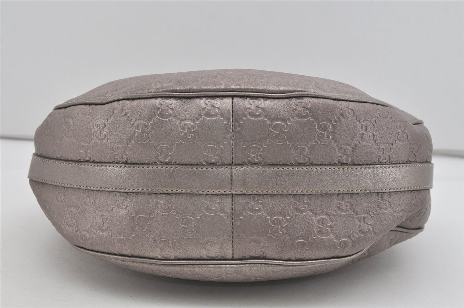 Authentic GUCCI Guccissima Twins GG Leather Shoulder Bag 232962 Purple 2173I