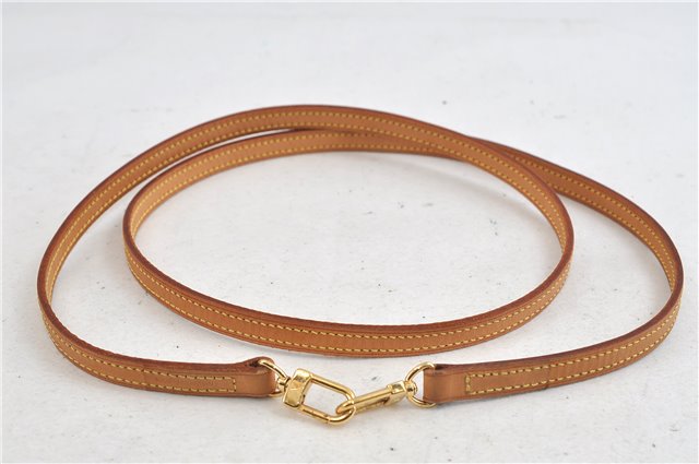 Authentic Louis Vuitton Leather Shoulder Strap Beige 46.5