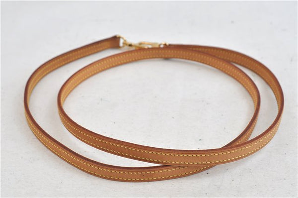 Authentic Louis Vuitton Leather Shoulder Strap Beige 46.5" LV 2175D