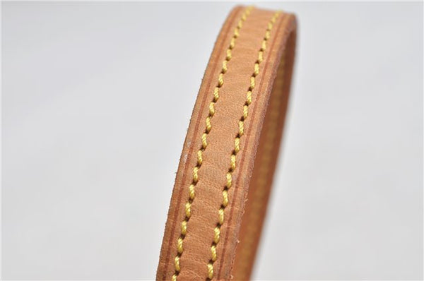 Authentic Louis Vuitton Leather Shoulder Strap Beige 46.5" LV 2175D