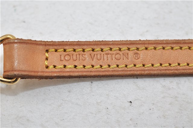 Authentic Louis Vuitton Leather Shoulder Strap Beige 46.5