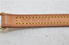 Authentic Louis Vuitton Leather Shoulder Strap Beige 46.5" LV 2175D
