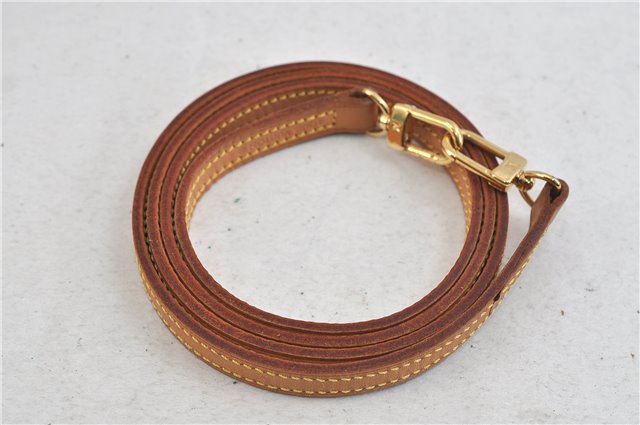 Authentic Louis Vuitton Leather Shoulder Strap Beige 46.5