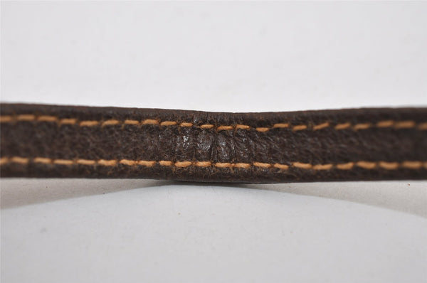 Authentic GUCCI Vintage Clutch Hand Bag Purse GG PVC Leather Brown 2175I