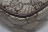 Authentic GUCCI Vintage Clutch Hand Bag Purse GG PVC Leather Brown 2175I