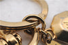 Auth Louis Vuitton Porte Cles LV Facettes Charm Key Ring Gold M65216 LV 2176D