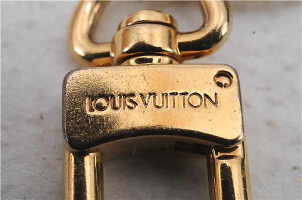 Auth Louis Vuitton Porte Cles LV Facettes Charm Key Ring Gold M65216 LV 2176D