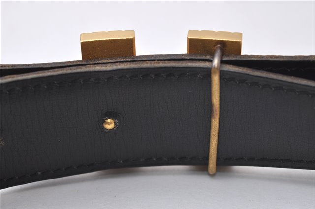 Auth HERMES Ladies Leather Belt Reversible Size 70cm 27.6