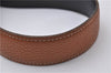 Auth HERMES Ladies Leather Belt Reversible Size 70cm 27.6" Brown Black Box 2178D