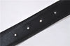 Auth HERMES Ladies Leather Belt Reversible Size 70cm 27.6" Brown Black Box 2178D