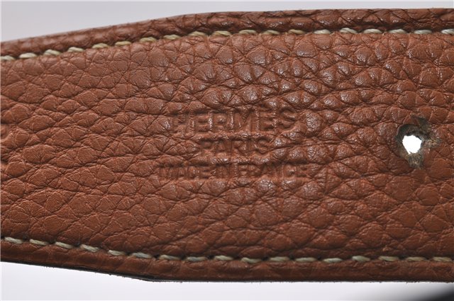 Auth HERMES Ladies Leather Belt Reversible Size 70cm 27.6