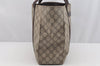 Authentic GUCCI Vintage Shoulder Tote Bag GG PVC Leather 141624 Brown 2178I