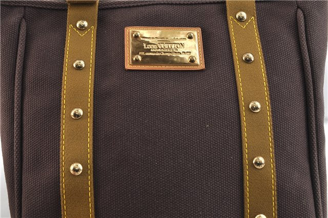 Authentic Louis Vuitton Antigua Cabas MM Tote Bag Brown M40086 LV 2179D