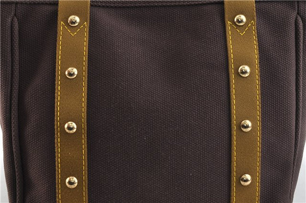 Authentic Louis Vuitton Antigua Cabas MM Tote Bag Brown M40086 LV 2179D