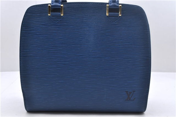 Authentic Louis Vuitton Epi Pont Neuf Hand Bag Blue M52055 LV 2180D