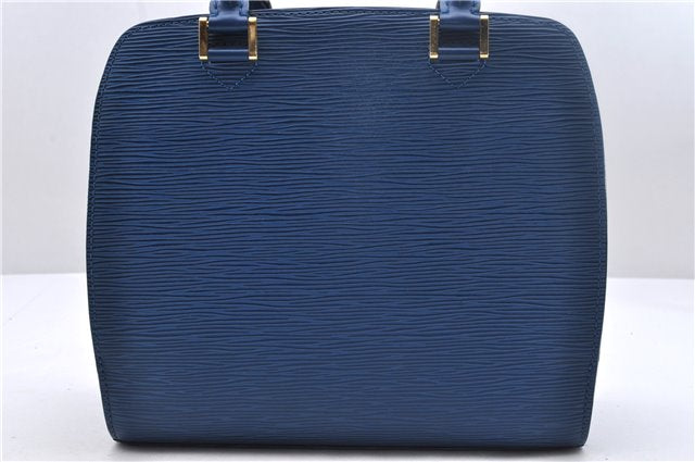 Authentic Louis Vuitton Epi Pont Neuf Hand Bag Blue M52055 LV 2180D