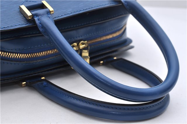 Authentic Louis Vuitton Epi Pont Neuf Hand Bag Blue M52055 LV 2180D