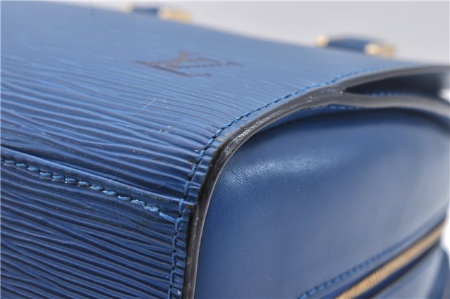 Authentic Louis Vuitton Epi Pont Neuf Hand Bag Blue M52055 LV 2180D