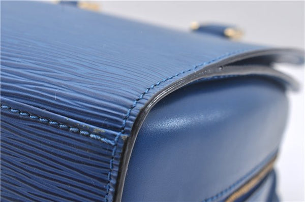 Authentic Louis Vuitton Epi Pont Neuf Hand Bag Blue M52055 LV 2180D