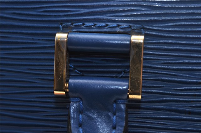 Authentic Louis Vuitton Epi Pont Neuf Hand Bag Blue M52055 LV 2180D
