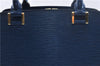 Authentic Louis Vuitton Epi Pont Neuf Hand Bag Blue M52055 LV 2180D