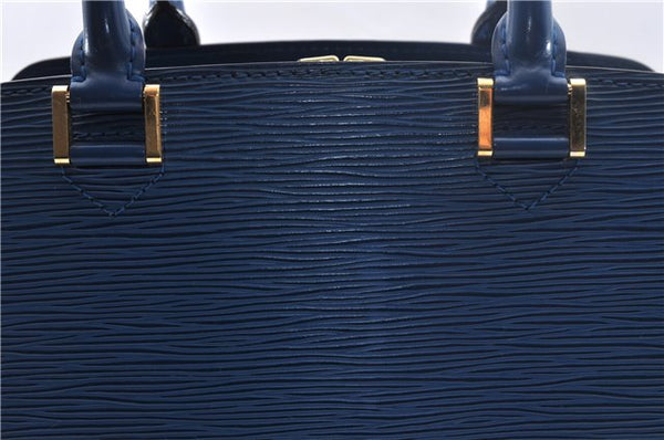 Authentic Louis Vuitton Epi Pont Neuf Hand Bag Blue M52055 LV 2180D