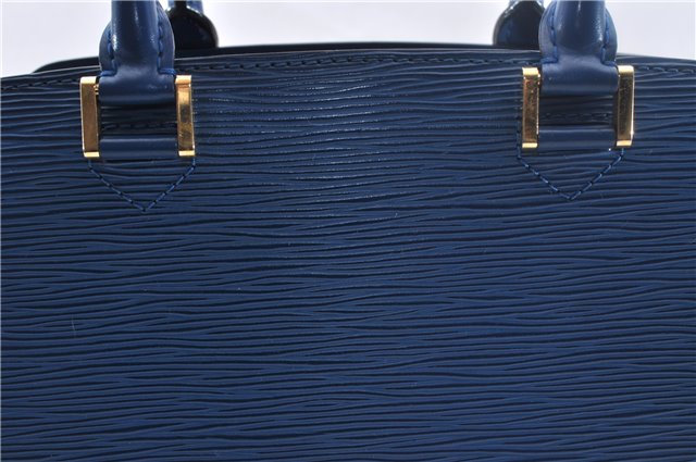 Authentic Louis Vuitton Epi Pont Neuf Hand Bag Blue M52055 LV 2180D