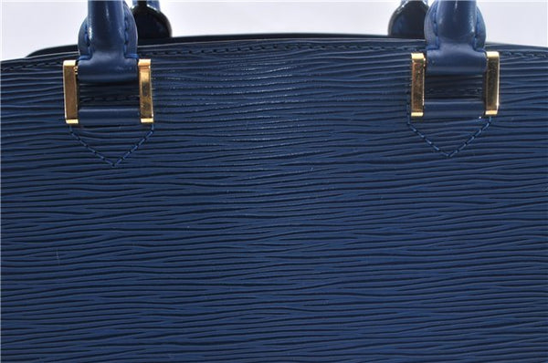 Authentic Louis Vuitton Epi Pont Neuf Hand Bag Blue M52055 LV 2180D
