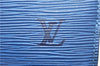 Authentic Louis Vuitton Epi Pont Neuf Hand Bag Blue M52055 LV 2180D
