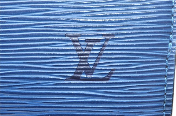 Authentic Louis Vuitton Epi Pont Neuf Hand Bag Blue M52055 LV 2180D