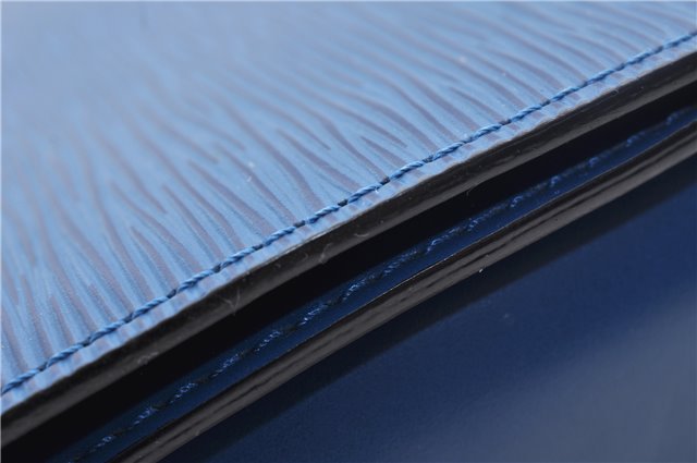 Authentic Louis Vuitton Epi Pont Neuf Hand Bag Blue M52055 LV 2180D