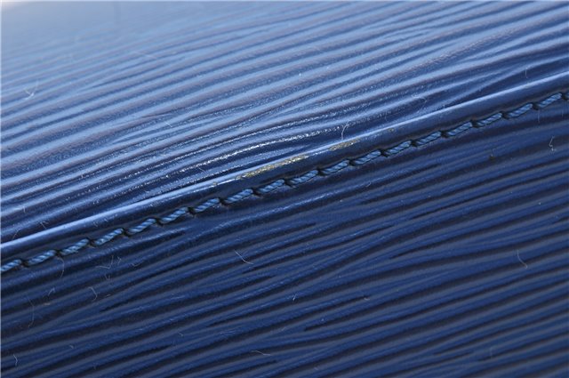 Authentic Louis Vuitton Epi Pont Neuf Hand Bag Blue M52055 LV 2180D