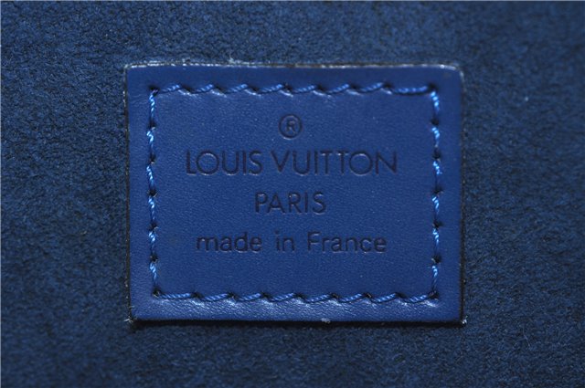 Authentic Louis Vuitton Epi Pont Neuf Hand Bag Blue M52055 LV 2180D