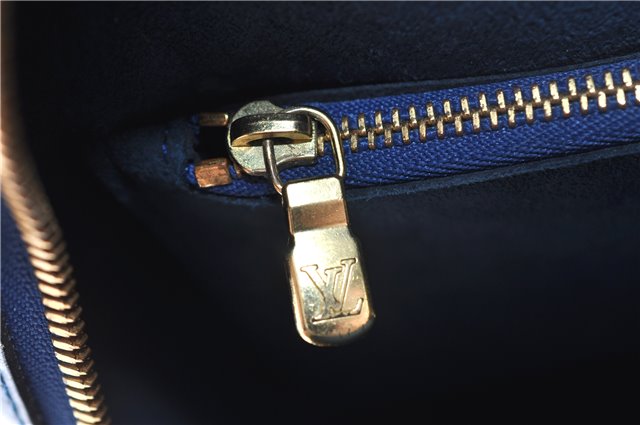 Authentic Louis Vuitton Epi Pont Neuf Hand Bag Blue M52055 LV 2180D