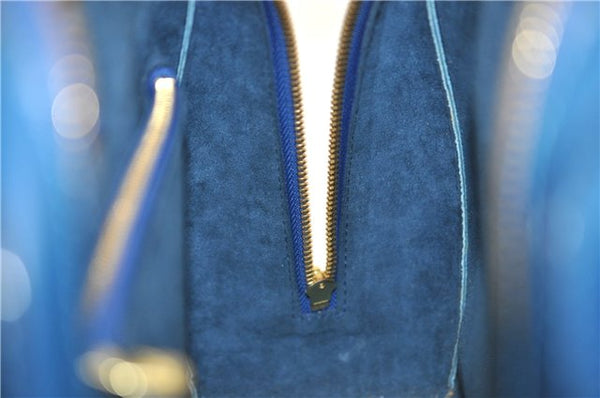 Authentic Louis Vuitton Epi Pont Neuf Hand Bag Blue M52055 LV 2180D