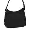 Authentic PRADA Vintage Nylon Tessuto Plastic Shoulder Bag Purse Black 2180I