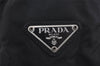 Authentic PRADA Vintage Nylon Tessuto Plastic Shoulder Bag Purse Black 2180I