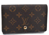 Auth Louis Vuitton Monogram Porte Monnaie Billets Tresor Wallet M61730 LV 2181F