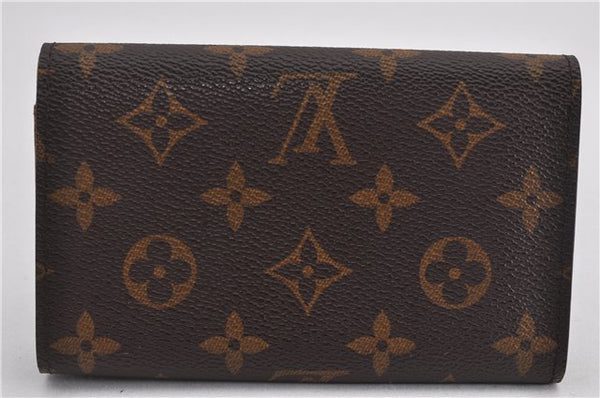 Auth Louis Vuitton Monogram Porte Monnaie Billets Tresor Wallet M61730 LV 2181F