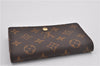 Auth Louis Vuitton Monogram Porte Monnaie Billets Tresor Wallet M61730 LV 2181F