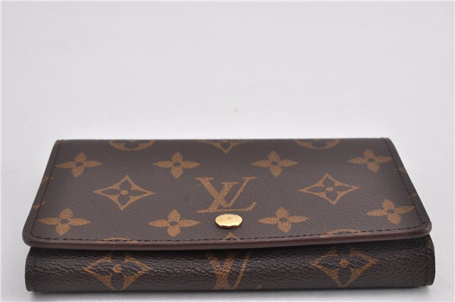 Auth Louis Vuitton Monogram Porte Monnaie Billets Tresor Wallet M61730 LV 2181F