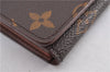 Auth Louis Vuitton Monogram Porte Monnaie Billets Tresor Wallet M61730 LV 2181F