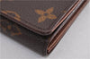 Auth Louis Vuitton Monogram Porte Monnaie Billets Tresor Wallet M61730 LV 2181F