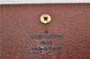 Auth Louis Vuitton Monogram Porte Monnaie Billets Tresor Wallet M61730 LV 2181F