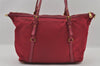 Authentic PRADA Nylon Tessuto Leather 2Way Shoulder Tote Hand Bag Pink 2181I