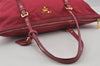 Authentic PRADA Nylon Tessuto Leather 2Way Shoulder Tote Hand Bag Pink 2181I